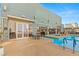Rooftop pool area with city views at 211 E Flamingo Rd # 610, Las Vegas, NV 89169