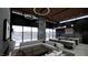 Modern living space with expansive windows and an open floor plan to the kitchen at 491 Cityview Ridge Dr, Henderson, NV 89012