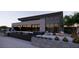 Modern home with a sleek pool, and stylish outdoor patio area, perfect for entertaining guests at 491 Cityview Ridge Dr, Henderson, NV 89012