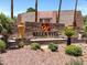 Bella Vita community entrance with stone and landscaping at 5160 Indian River Dr # 346, Las Vegas, NV 89103