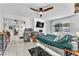 Main bedroom with a large bed and ample closet space at 5330 Duralite St # 102, Las Vegas, NV 89122