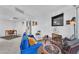 Living room with fireplace and seating area at 5330 Duralite St # 102, Las Vegas, NV 89122