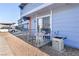 Private patio with seating area at 5330 Duralite St # 102, Las Vegas, NV 89122