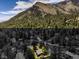 House nestled in a mountain setting, aerial view at 3968 Mont Blanc Way, Las Vegas, NV 89124