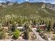 Aerial view of neighborhood nestled in mountains at 3968 Mont Blanc Way, Las Vegas, NV 89124