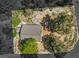 Aerial view showing house, yard, and surrounding trees at 3968 Mont Blanc Way, Las Vegas, NV 89124