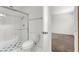 Bright bathroom with tiled shower and neutral fixtures at 3427 Manzano Cir, Las Vegas, NV 89121