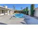 Expansive pool and spa with spacious patio at 3767 Darren Thornton Way, Las Vegas, NV 89120