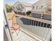 Private balcony overlooking community and parking at 10111 Aspen Rose St # 101, Las Vegas, NV 89183