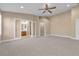 Spacious main bedroom leading to ensuite bathroom and walk-in closet at 11605 Cabo Del Sol Ct, Las Vegas, NV 89138