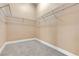 Empty walk-in closet with wire shelving and neutral carpeting at 11605 Cabo Del Sol Ct, Las Vegas, NV 89138