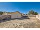 Spacious backyard with a large, open area at 4386 El Carnal Way, Las Vegas, NV 89121