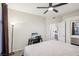 Comfortable bedroom with ceiling fan and private access at 8737 Red Brook Dr # 103, Las Vegas, NV 89128