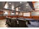 Home theater with comfortable seating and a large screen for an immersive viewing experience at 8 Rue Mediterra Dr, Henderson, NV 89011