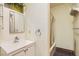 Clean bathroom with shower/tub combo and vanity at 3189 Lipton Ct, Las Vegas, NV 89121