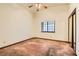 Bedroom with ceiling fan and wall-to-wall carpet at 3189 Lipton Ct, Las Vegas, NV 89121