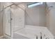 Bathroom with walk-in shower and soaking tub at 3164 Rowan Brook Ave, Henderson, NV 89052