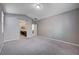 Main bedroom with en-suite bathroom access and carpet flooring at 3164 Rowan Brook Ave, Henderson, NV 89052