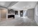Modern kitchen with dark cabinetry, granite countertops, and stainless steel appliances at 3164 Rowan Brook Ave, Henderson, NV 89052