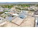 Aerial view showing a house with a large backyard and neighborhood view at 1691 Blackhorn St, Pahrump, NV 89048