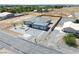 Aerial view of a house with a large backyard and surrounding desert landscape at 1691 Blackhorn St, Pahrump, NV 89048