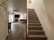 View of the living area from the staircase at 4951 Schumann Dr, Las Vegas, NV 89146