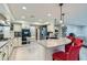 Spacious kitchen featuring an island, stainless steel appliances, and granite countertops at 5205 Sandy Cactus Ln, Las Vegas, NV 89149