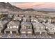 Aerial view of homes and mountain landscape at 11712 Emerald Lake Ave, Las Vegas, NV 89138