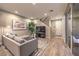 Spacious living room featuring hardwood floors and modern furniture at 11712 Emerald Lake Ave, Las Vegas, NV 89138