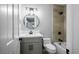 Modern bathroom features a vanity with vessel sink, granite counter, and a separate shower/tub combination at 3531 W Arby Ave, Las Vegas, NV 89118