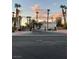 Community entrance with gated access and palm trees at 2760 Stargate St, Las Vegas, NV 89108