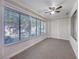 Sunroom featuring carpeted floors, neutral paint, and large windows for natural light at 2800 Linkview Dr, Las Vegas, NV 89134