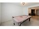 Spacious game room featuring a pool table and neutral color palette at 410 Giocoso Ct, Henderson, NV 89011