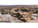 Aerial shot showcasing the property's location in a quiet neighborhood at 2925 Rice St, Logandale, NV 89021