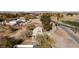 An aerial view of the property showing the layout and surrounding landscape at 2925 Rice St, Logandale, NV 89021