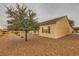 Backyard featuring desert landscaping and a beautiful desert environment at 7804 Island Rail Dr, North Las Vegas, NV 89084