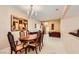 Elegant dining area featuring a chandelier and stylish furnishings at 7804 Island Rail Dr, North Las Vegas, NV 89084