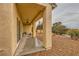 Covered patio space perfect for outdoor lounging and entertaining at 7804 Island Rail Dr, North Las Vegas, NV 89084
