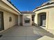 Charming courtyard with fireplace and covered entryway for an inviting outdoor space at 2710 Mustang Pass St, Laughlin, NV 89029