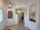 Inviting foyer with decorative niche and stylish lighting at 2710 Mustang Pass St, Laughlin, NV 89029