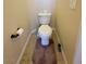 Small toilet room with neutral colored walls and flooring at 2710 Mustang Pass St, Laughlin, NV 89029