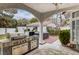 Stainless steel outdoor kitchen with grill and microwave at 808 Hillgrove Ct, Las Vegas, NV 89145