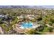 Resort-style pool and community center with mountain views at 4414 Regalo Bello St, Las Vegas, NV 89135