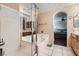 Bathroom with tub, shower, and access to bedroom at 9790 Overlook Ridge Ave, Las Vegas, NV 89148