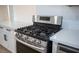 Stainless steel Samsung range with gas cooktop and electric oven at 1208 Clairemont St, Las Vegas, NV 89110