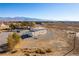 Aerial view of house and surrounding desert landscape at 3490 S Adobe Ct, Pahrump, NV 89048