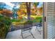 Relaxing patio with pond view, accessed via sliding door at 4911 Mount Pleasant Ln, Las Vegas, NV 89113