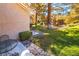 Private patio with pond view, perfect for relaxing at 4911 Mount Pleasant Ln, Las Vegas, NV 89113
