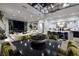 Open-concept living space with city views, modern decor, and a stylish kitchen at 500 Overlook Rim Dr, Henderson, NV 89012