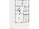 Second floor plan, showing bedrooms and bathrooms at 2119 Tricase St, Henderson, NV 89044